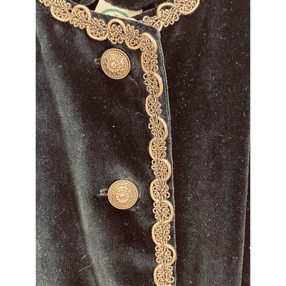 Vtg nwot J Jill 10 black velvet top jacket USA made Dressy Holiday Party - Picture 2 of 8